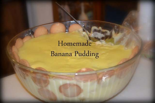 Banana Pudding, homemade snack recipe