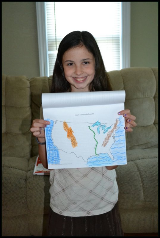 The Map book is a great activity for all of the children to help with. 