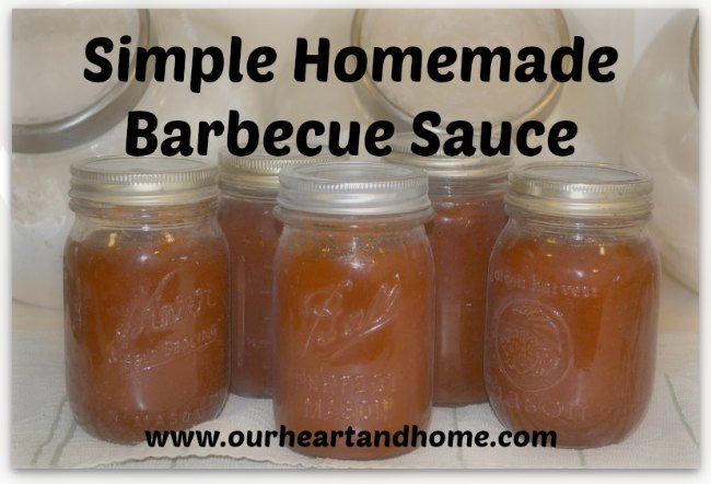 homemade barbecue sauce